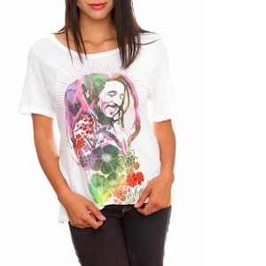 Bob Marley Boyfriend style Reggae Rasta rock Official T-Shirt S NWT